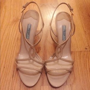 Prada Criss Cross Strappy Sandal